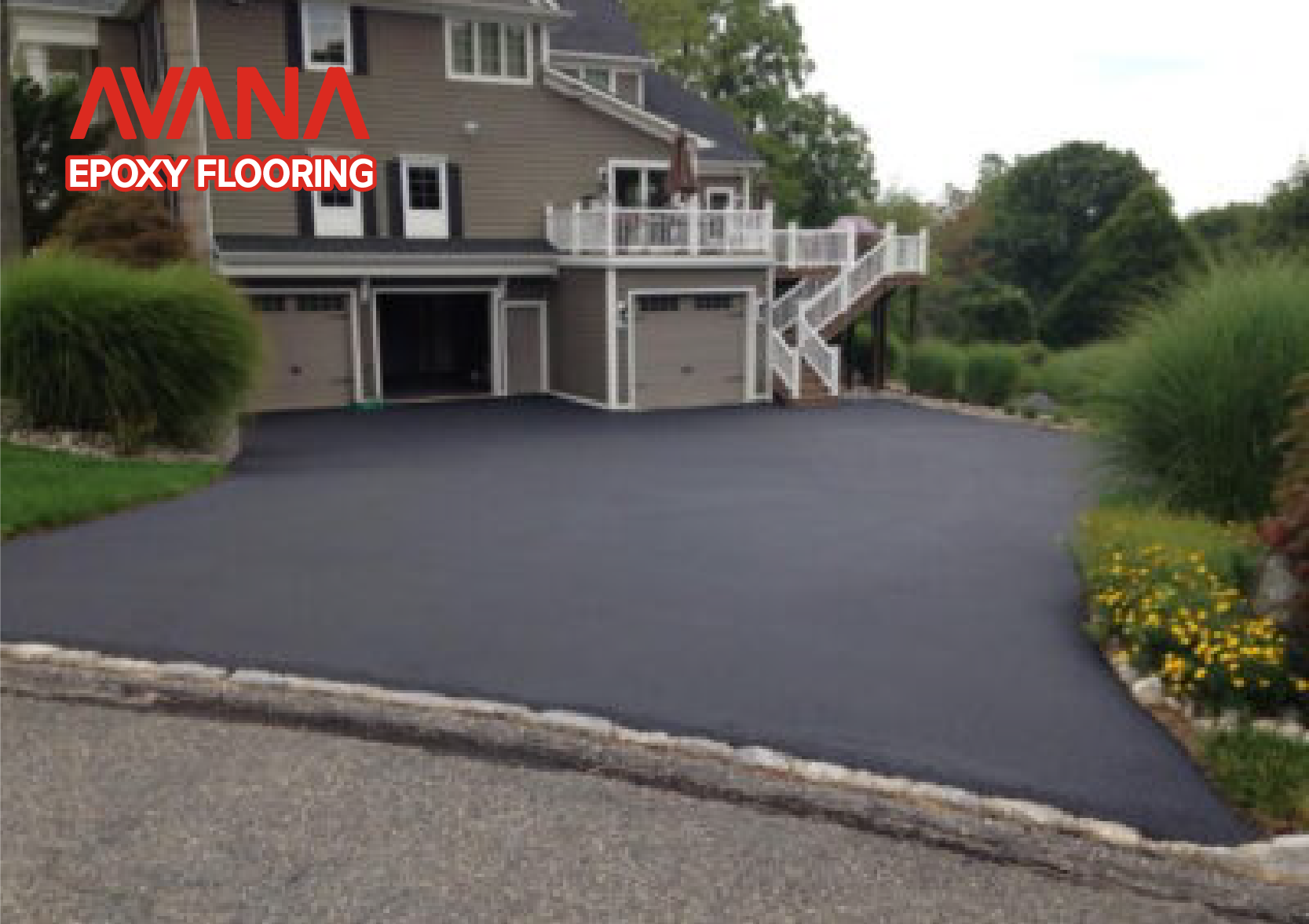 Driveway epoxy coating